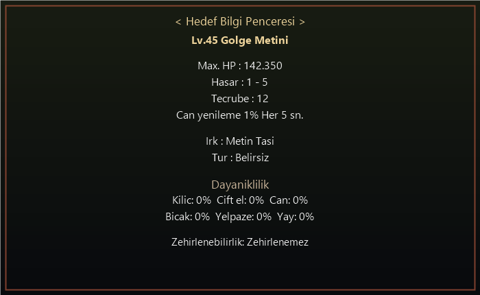 45Lv Gölge Metni bilgi