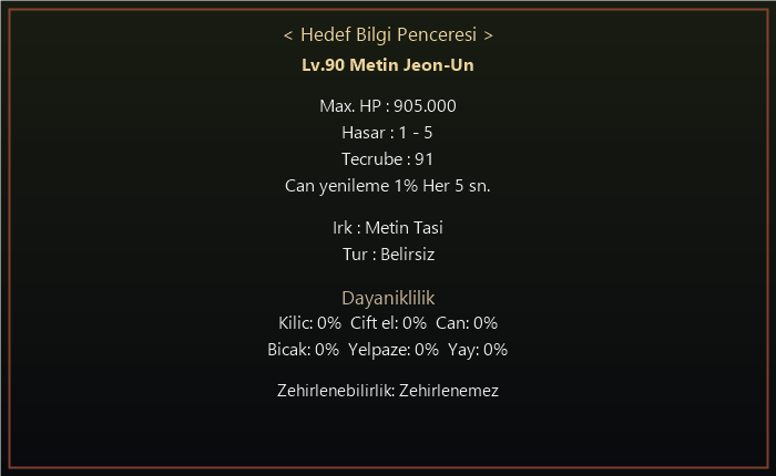 90Lv Jeon-Un Metni bilgi